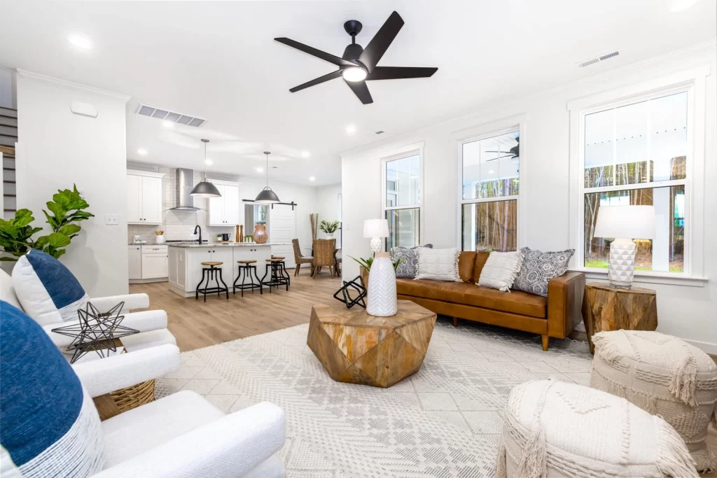 Living Room and Kitchen open plan Image